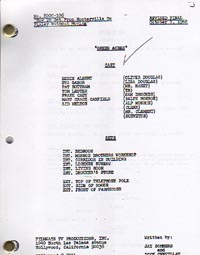 Green Acres Script