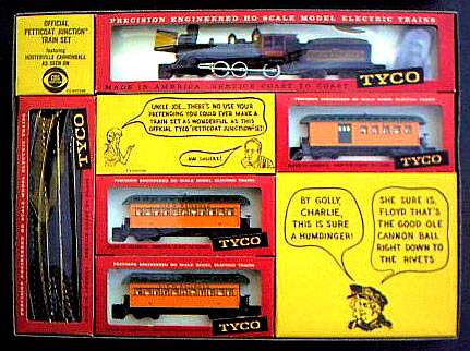 The Tyco Cannonball Train Set.