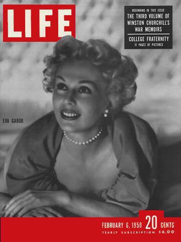 The beautiful Eva Gabor in Life Magazine