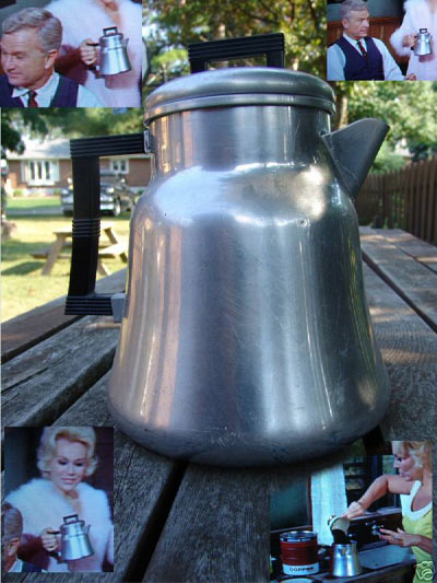 One of the infamous coffee pots used on the show