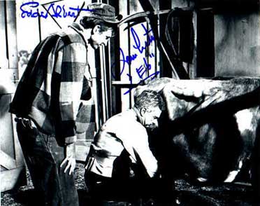 Tom Lester and Eddie Albert