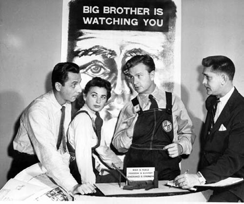 Eddie Performing in the Play '1984'