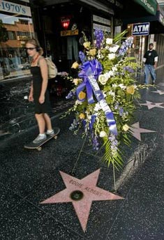 Eddie's Walk of Fame Star on the Day of His Death