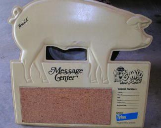 An Arnold the Pig Cork Board