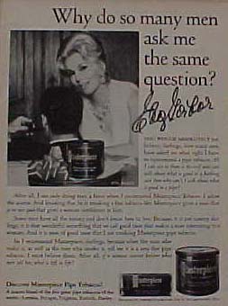 Eva Gabor, Pipe Tobacco Ad